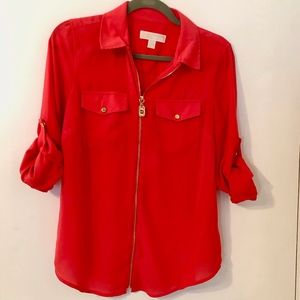 Long Sleeve Coral top